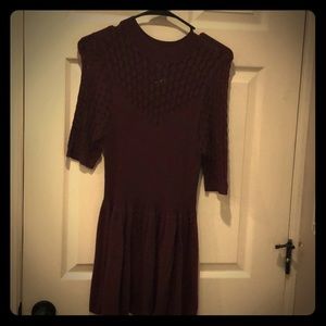 Torrid maroon shirt sleeve sweater size 1XL